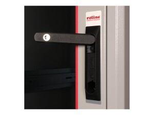 ROLINE Basic - Schrank Netzwerkschrank - Glas Tür, 600x800 BxT - RAL 7035, Hellgrau - 26U - 48.3 cm (19")