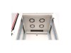 ROLINE Basic - Schrank Netzwerkschrank - Glas-Tür, 600x600 BxT - RAL 7035, Hellgrau - 32U - 48.3 cm (19")