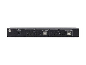 StarTech.com 2-Port Dual-Monitor DP KVM Switch w/Video...