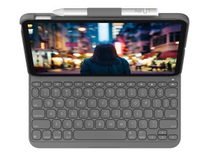 Logitech Slim Folio - Tastatur und Foliohülle -...