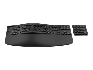 HP 960 - Tastatur-und-Tastenfeld-Set - kompakte Größe, 2-Zonen-Layout, separater Ziffernblock, kurzer Tastenhub, Multi-Device