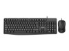 InLine Basic Desktop II - Tastatur-Maus Set - USB-Kabel - Standard DE Layout