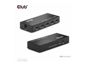 Club 3D CSV-1385 - Video-/Audio-Splitter - 1-to-4, 4K120Hz