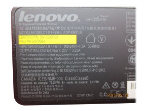 Lenovo Netzteil - Wechselstrom 100-240 V - 65 Watt