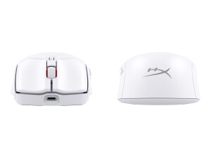 HyperX Pulsefire Haste 2 - Maus - optisch - 6 Tasten - kabellos, kabelgebunden - 2.4 GHz, Bluetooth 5.0 - kabelloser Empfänger (USB)