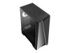 AEROCOOL ADVANCED TECHNOLOGIES AeroCool Mirage-G-BK-v1 - Mid tower - ATX - Seitenteil mit Fenster (gehärtetes Glas)