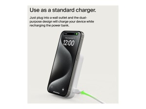 Belkin Induktive Power Bank - magnetisch mit Qi2 - 8000 mAh - 15 Watt - Fast Charge (24 pin USB-C)