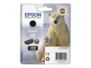 Epson 26 - 6.2 ml - Schwarz - original - Tintenpatrone