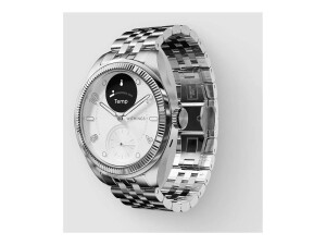 WITHINGS ScanWatch Nova - Brillante Edition - 39 mm - Edelstahl - Hybrid Smart Watch mit Band - Metall - Anzeige 1.6 cm (0.63")
