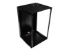 VALUE Schrank Netzwerkschrank - geeignet für Wandmontage - Schwarz, RAL 7021 - 18U - 48.3 cm (19")