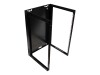 VALUE Schrank Netzwerkschrank - geeignet für Wandmontage - Schwarz, RAL 7021 - 18U - 48.3 cm (19")