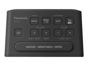 Panasonic RC-D8 - Radiouhr - Schwarz