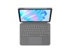 Logitech Combo Touch - Tastatur und Foliohülle - mit Trackpad - hintergrundbeleuchtet - Apple Smart connector - QWERTY - Nordisch (Dänisch/Finnisch/Norwegisch/Schwedisch)