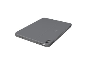 Logitech Combo Touch - Tastatur und Foliohülle - mit Trackpad - hintergrundbeleuchtet - Apple Smart connector - QWERTY - Spanisch - Oxford Gray - für Apple 11-inch iPad Air (M2, M3)