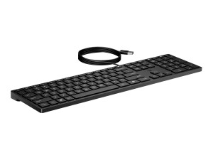 HP Desktop 320K - Tastatur - 3-Zonen-Layout, flache...