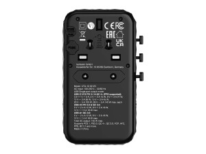 Verbatim UTA-10 - Netzteil - GaN III, Universal - 140 Watt - 10 A - Power Delivery 3.1, PD/PPS, QC 3.0, QC 4.0+, Apple Fast Charge, USB BC 1.2, Fast Charge, PD 3.0, Super Charge - 4 Ausgabeanschlussstellen (3 x USB-C, USB)