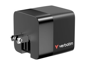 Verbatim Netzteil - GaN - 65 Watt - 3.25 A - PD 3.0, QC 3.0 (2 x USB-C, USB)