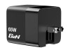 Verbatim Netzteil - GaN - 65 Watt - 3.25 A - PD 3.0, QC 3.0 (2 x USB-C, USB)