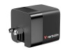 Verbatim Netzteil - GaN - 65 Watt - 3.25 A - PD 3.0, QC 3.0 (2 x USB-C, USB)