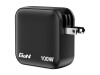 Verbatim Netzteil - GaN - 100 Watt - 5 A - PD 3.0, PD/PPS, QC 4.0 - 4 Ausgabeanschlussstellen (3 x USB-C, USB)