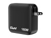 Verbatim Netzteil - GaN - 165 Watt - 5 A - PD 3.0, PD/PPS, QC 4.0 - 4 Ausgabeanschlussstellen (3 x USB-C, USB)
