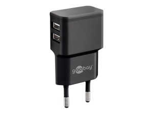 Goobay Dual Micro USB charger set - Netzteil - 12 Watt -...