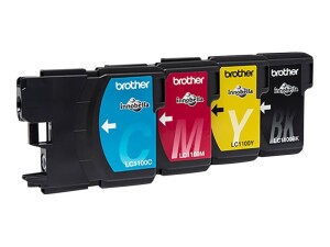 Brother LC1100 Value Pack - 4er-Pack - Schwarz, Gelb,...