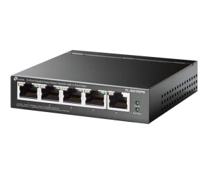 TP-LINK TL-SG105PE - Switch - managed - 5 x 10/100/1000 (4 PoE+)