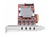 StarTech.com 4-Port USB Type-C PCIe Card, USB-C 10Gb, 4x Controllers, TAA