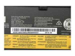Lenovo Laptop-Batterie - Lithium-Ionen - 6 Zellen