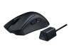 Razer DeathAdder V3 Pro - Maus - Smooth-Touch, 8000 Hz - ergonomisch - Für Rechtshänder - optisch - 5 Tasten - kabellos, kabelgebunden - kabelloser Empfänger (USB)