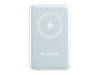 Verbatim Charge n Go - Induktive Power Bank - Magnethalterung - Li-Pol - 10000 mAh - 20 Watt - 2.4 A - Apple Fast Charge, PD 3.0, QC 3.0, Apple 2.4A, USB BC 1.2 (24 pin USB-C)