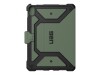Urban Armor Gear UAG Metropolis SE Series - Flip-Hülle für Tablet - widerstandsfähig - Polyurethan - Oliv - 10.9" - für Apple 10.9-inch iPad (10. Generation)