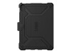 Urban Armor Gear UAG Metropolis SE Series - Flip-Hülle für Tablet - widerstandsfähig - Polyurethan - Schwarz - 10.9" - für Apple 10.9-inch iPad (10. Generation)