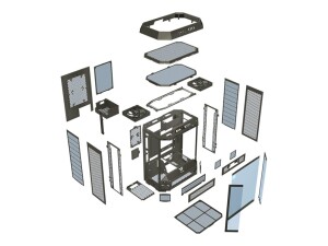 Thermaltake The Tower 600 - Mid tower - ATX - Seitenteil mit Fenster (gehärtetes Glas)