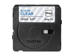 Brother BTAG-133 - Blau auf durchsichtig - Rolle (1,2 cm...