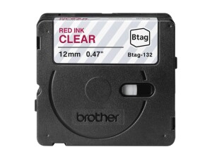 Brother BTAG-132 - Rot auf durchsichtig - Rolle (1,2 cm x...