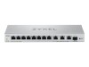 ZyXEL XGS1250-12 - Switch - managed - 8 x 10/100/1000 + 3 x 1/2.5/5/10GBase-T + 1 x 1 Gigabit / 10 Gigabit SFP+