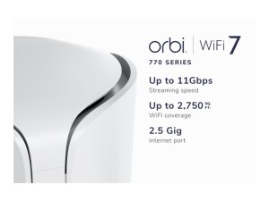 Netgear Orbi 770 Series RBE770 - WLAN-System - (Extender)