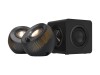 Creative Labs Creative Pebble X Plus - Lautsprechersystem - für PC - 2.1-Kanal - kabellos - Bluetooth - 15 Watt (Gesamt)