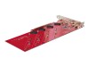 StarTech.com Quad M.2 PCIe Adapter Card, x16 Quad NVMe or AHCI M.2 SSD to PCI Express 4.0, Up to 7.8GBps/Drive, For 2242/2260/2280/22110mm PCIe M-Key M2 SSDs, Bifurcation Required - PC/Linux Compatible (QUAD-M2-PCIE-CARD-B)