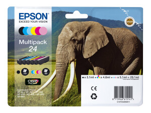 Epson 24 Multipack - 6er-Pack - Schwarz, Gelb, Cyan,...