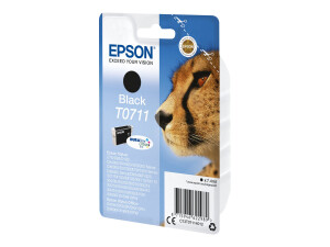 Epson T0711 - 7 ml - Schwarz - Original - Blister mit...
