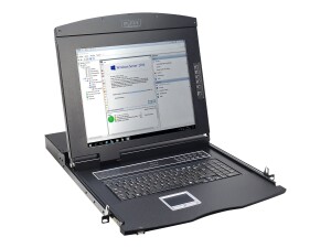 DIGITUS 17" LCD KVM-Konsole, 1-Port VGA,...