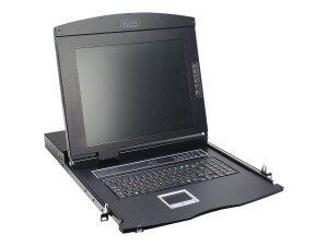 DIGITUS 17" LCD KVM Konsole, 1-Port VGA, spanische...