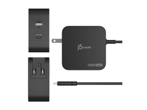 j5create JUP25102V - Netzteil - GaN - 102 Watt - PD 3.0,...