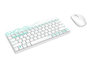 Rapoo 8000M - Tastatur-und-Maus-Set - kabellos