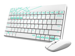 Rapoo 8000M - Tastatur-und-Maus-Set - kabellos