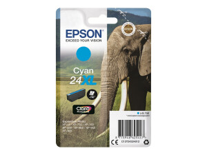 Epson 24XL - 8.7 ml - XL - Cyan - Original - Blister mit...