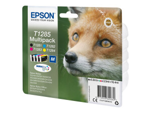 Epson T1285 Multipack - 4er-Pack - Schwarz, Gelb, Cyan,...